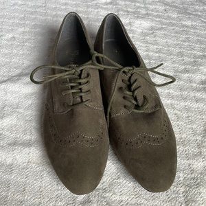 Suede Primark Oxford Flats NWOT